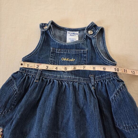 Vintage Oshkosh Mouse Embroidered Dress 12 months - Picture 5 of 6